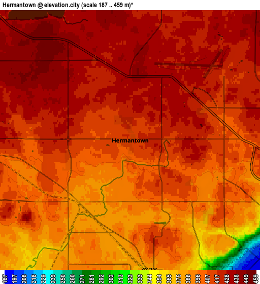 Zoom OUT 2x Hermantown, United States elevation map