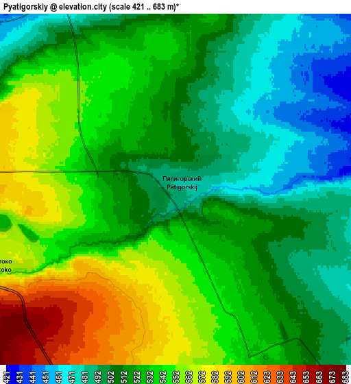 Zoom OUT 2x Pyatigorskiy, Russia elevation map