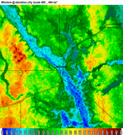 Zoom OUT 2x Windom, United States elevation map