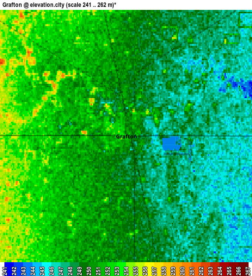 Zoom OUT 2x Grafton, United States elevation map