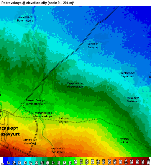 Zoom OUT 2x Pokrovskoye, Russia elevation map