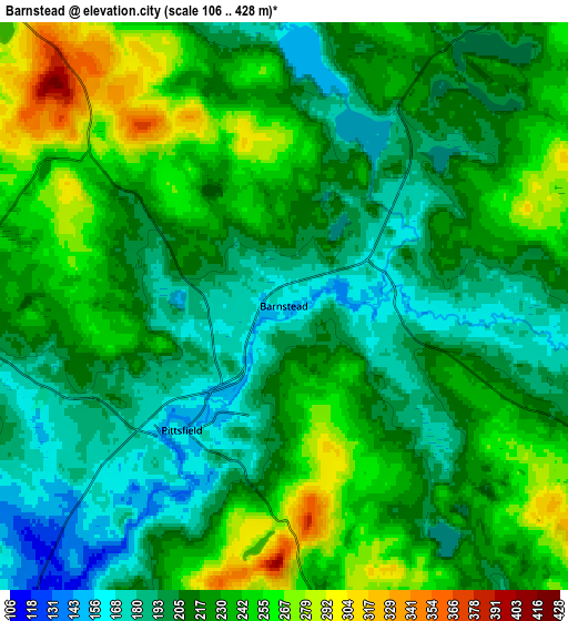 Zoom OUT 2x Barnstead, United States elevation map