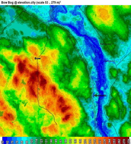 Zoom OUT 2x Bow Bog, United States elevation map