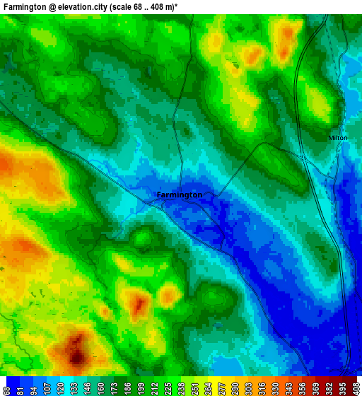 Zoom OUT 2x Farmington, United States elevation map