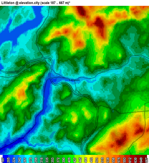 Zoom OUT 2x Littleton, United States elevation map