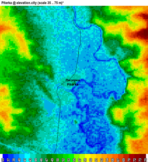 Zoom OUT 2x Piterka, Russia elevation map