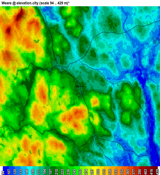 Zoom OUT 2x Weare, United States elevation map