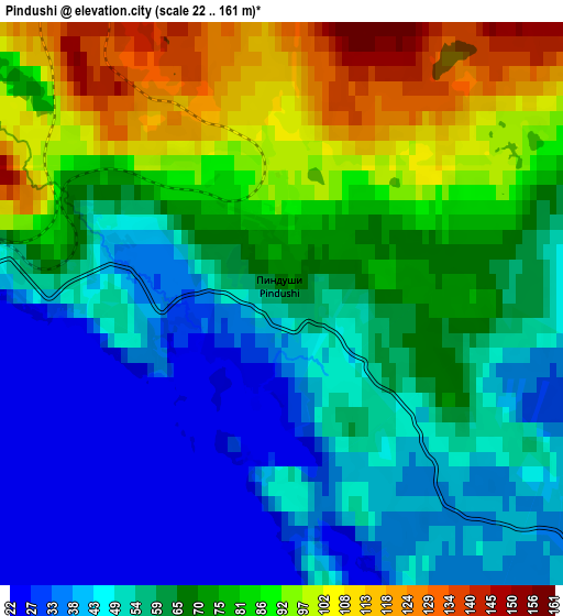 Zoom OUT 2x Pindushi, Russia elevation map