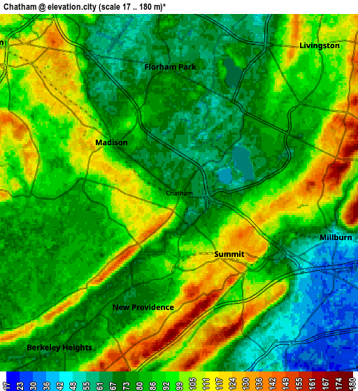 Zoom OUT 2x Chatham, United States elevation map