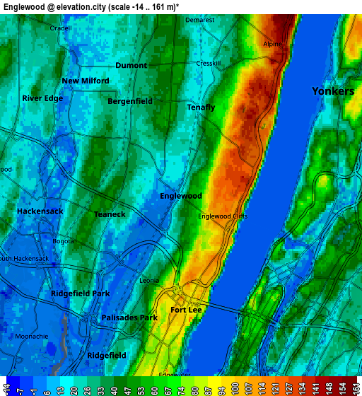 Zoom OUT 2x Englewood, United States elevation map