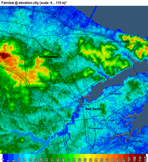 Zoom OUT 2x Fairview, United States elevation map