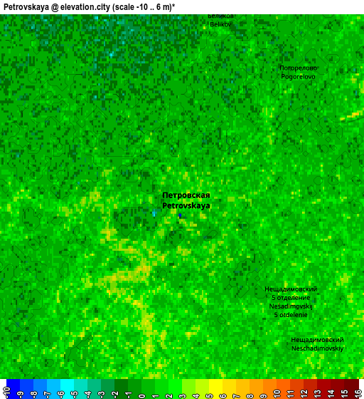 Zoom OUT 2x Petrovskaya, Russia elevation map