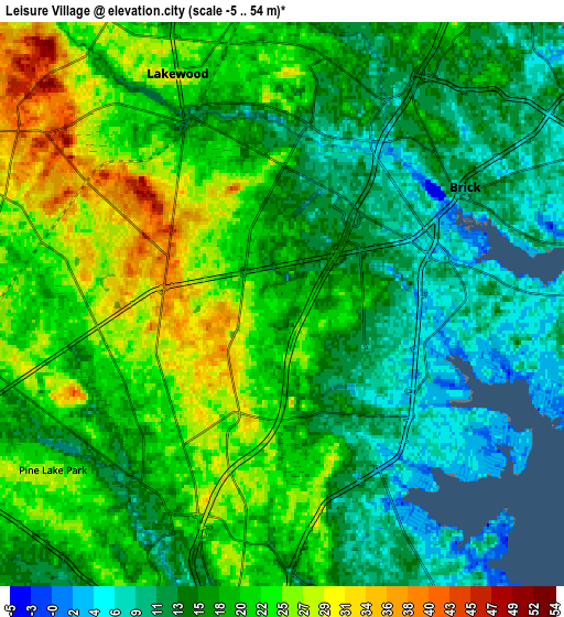 Zoom OUT 2x Leisure Village, United States elevation map