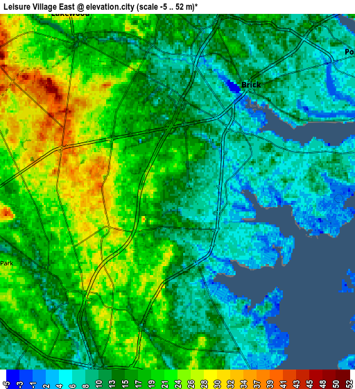 Zoom OUT 2x Leisure Village East, United States elevation map