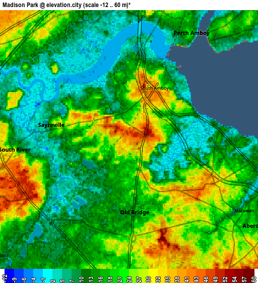 Zoom OUT 2x Madison Park, United States elevation map