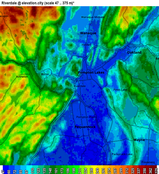 Zoom OUT 2x Riverdale, United States elevation map