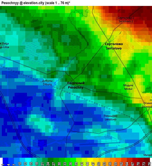 Zoom OUT 2x Pesochnyy, Russia elevation map