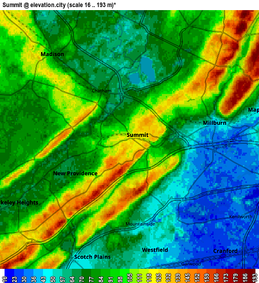 Zoom OUT 2x Summit, United States elevation map