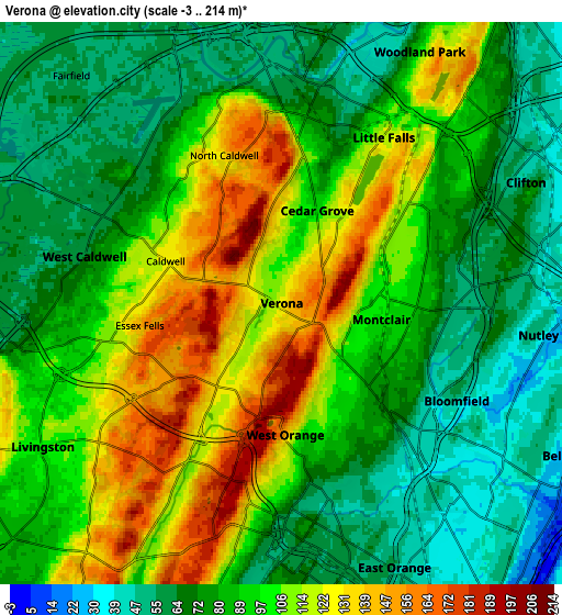 Zoom OUT 2x Verona, United States elevation map