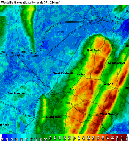 Zoom OUT 2x Westville, United States elevation map