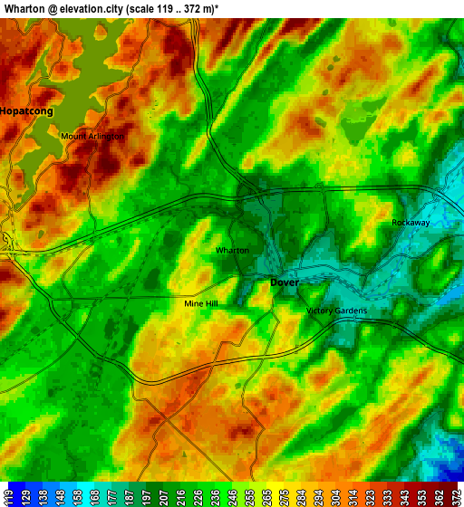 Zoom OUT 2x Wharton, United States elevation map