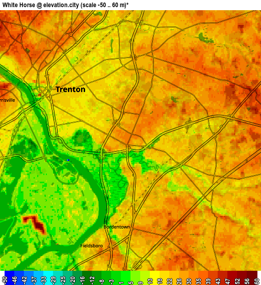 Zoom OUT 2x White Horse, United States elevation map