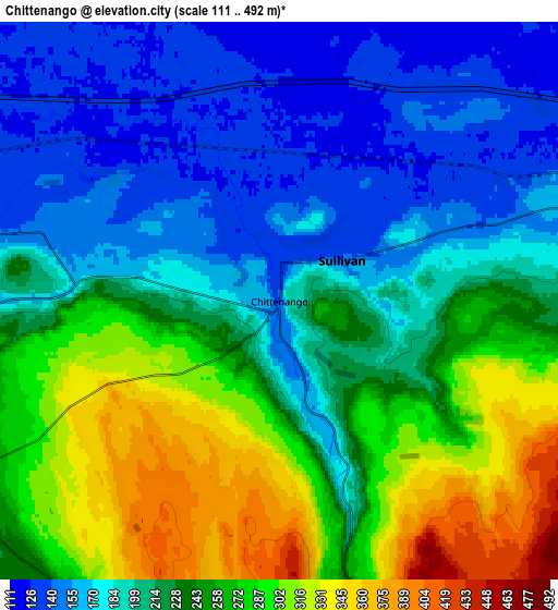 Zoom OUT 2x Chittenango, United States elevation map