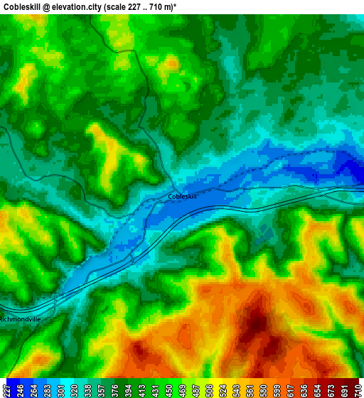 Zoom OUT 2x Cobleskill, United States elevation map