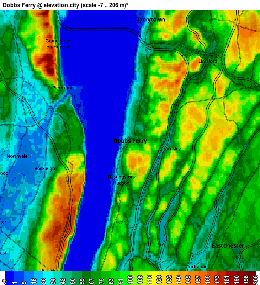 Zoom OUT 2x Dobbs Ferry, United States elevation map