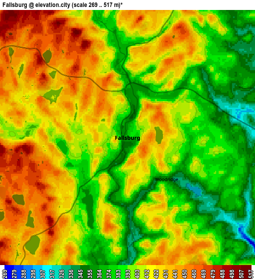 Zoom OUT 2x Fallsburg, United States elevation map