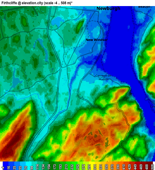 Zoom OUT 2x Firthcliffe, United States elevation map