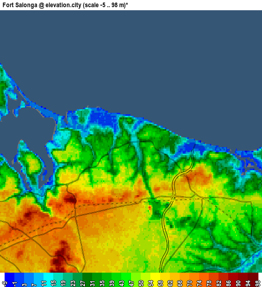 Zoom OUT 2x Fort Salonga, United States elevation map