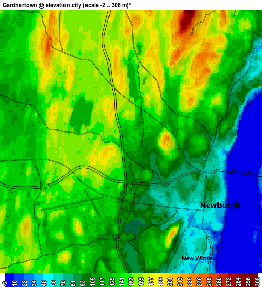 Zoom OUT 2x Gardnertown, United States elevation map