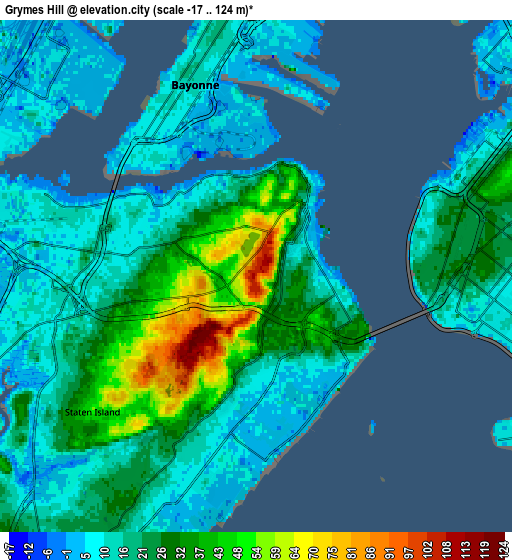 Zoom OUT 2x Grymes Hill, United States elevation map