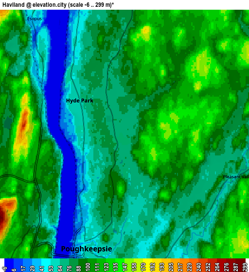 Zoom OUT 2x Haviland, United States elevation map