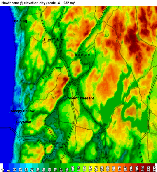 Zoom OUT 2x Hawthorne, United States elevation map