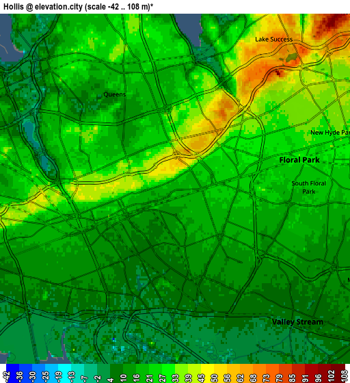 Zoom OUT 2x Hollis, United States elevation map