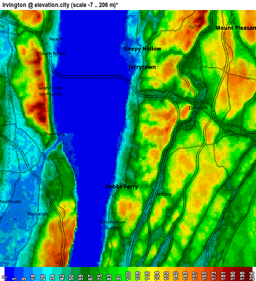 Zoom OUT 2x Irvington, United States elevation map