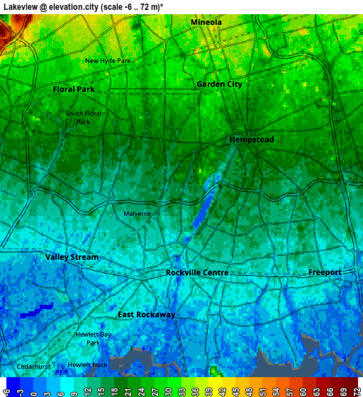 Zoom OUT 2x Lakeview, United States elevation map