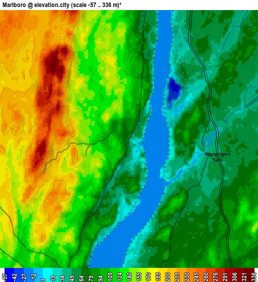 Zoom OUT 2x Marlboro, United States elevation map