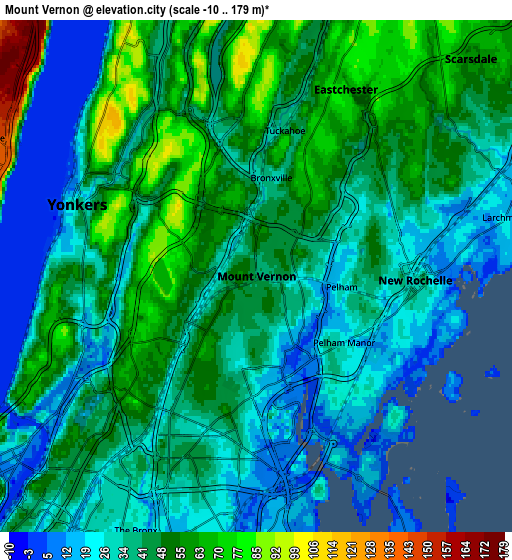 Zoom OUT 2x Mount Vernon, United States elevation map