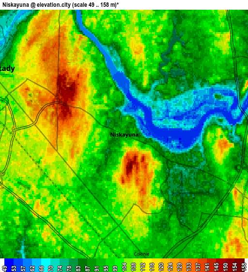 Zoom OUT 2x Niskayuna, United States elevation map