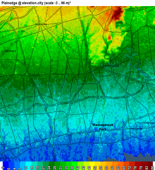 Zoom OUT 2x Plainedge, United States elevation map