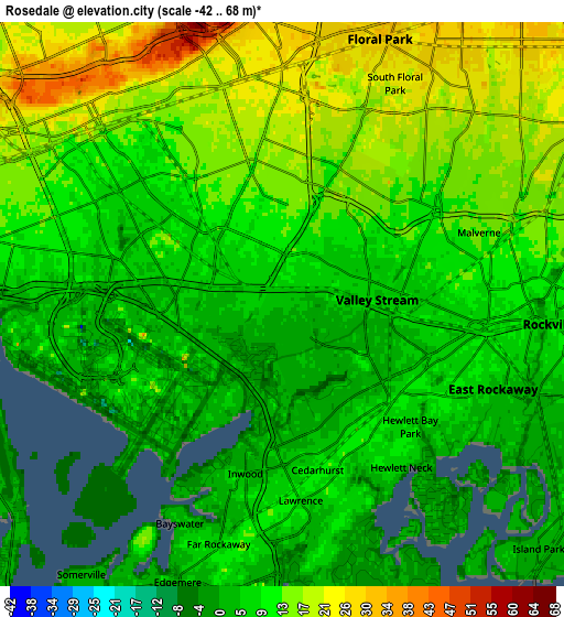 Zoom OUT 2x Rosedale, United States elevation map