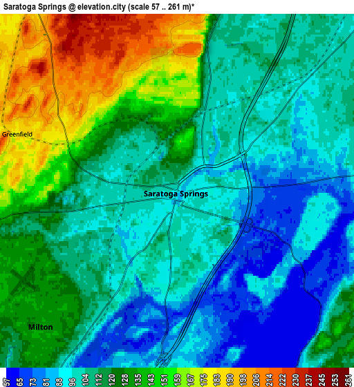 Zoom OUT 2x Saratoga Springs, United States elevation map