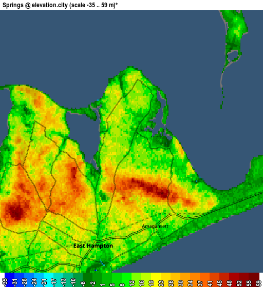 Zoom OUT 2x Springs, United States elevation map