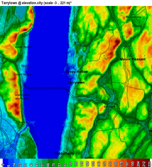 Zoom OUT 2x Tarrytown, United States elevation map