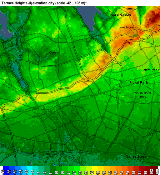 Zoom OUT 2x Terrace Heights, United States elevation map