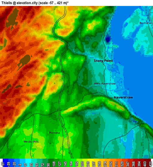 Zoom OUT 2x Thiells, United States elevation map