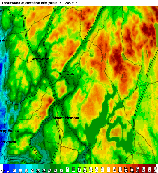 Zoom OUT 2x Thornwood, United States elevation map